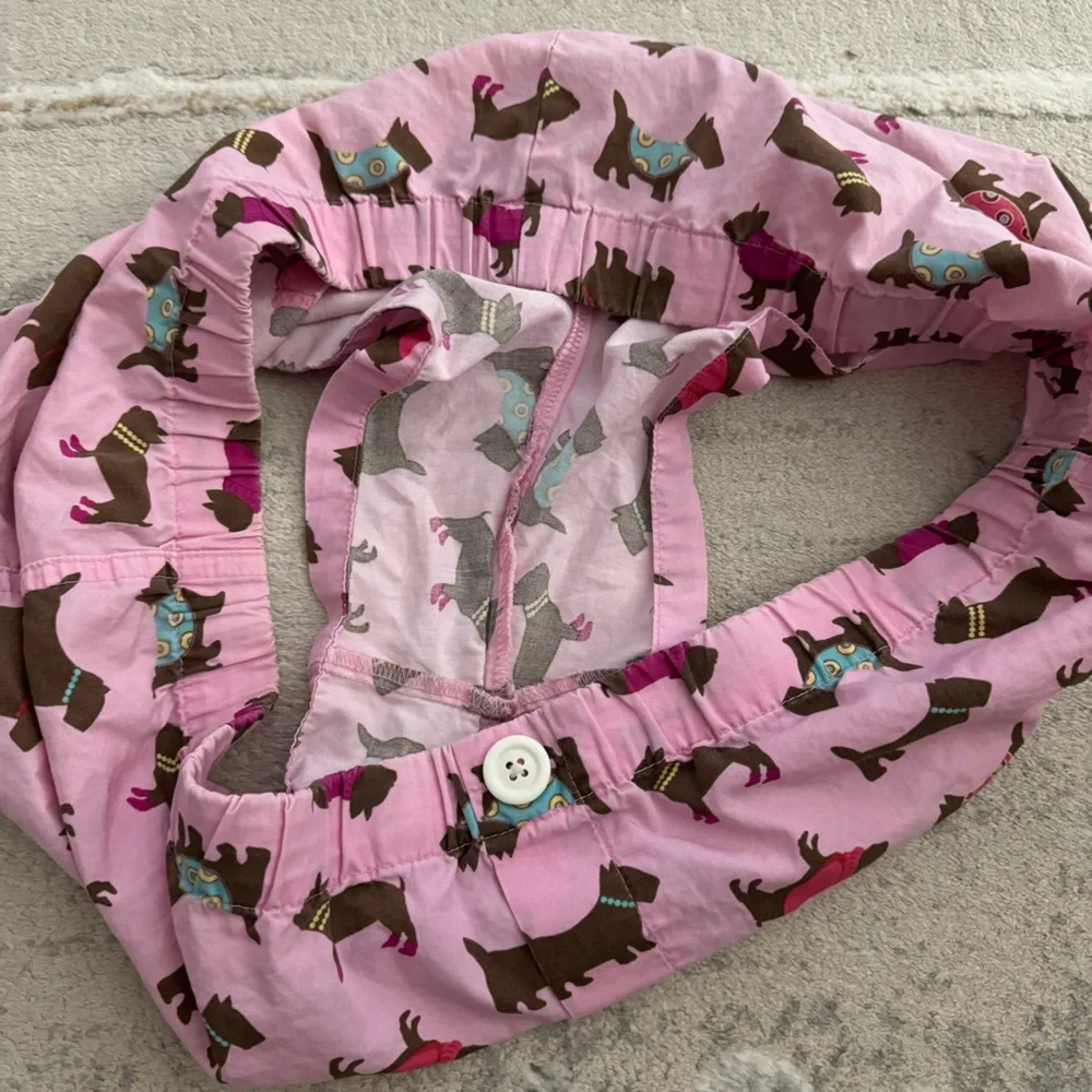 Old Navy pink with dog pattern lounge or sleep short shorts